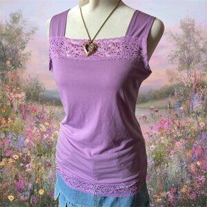 Beaded Lacy Fairy Tank Top